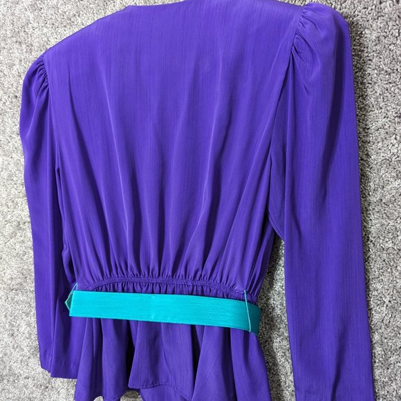 Vintage Petite Focus Formal 2-Piece Set with Belt Size 8P - Picture 3 of 10